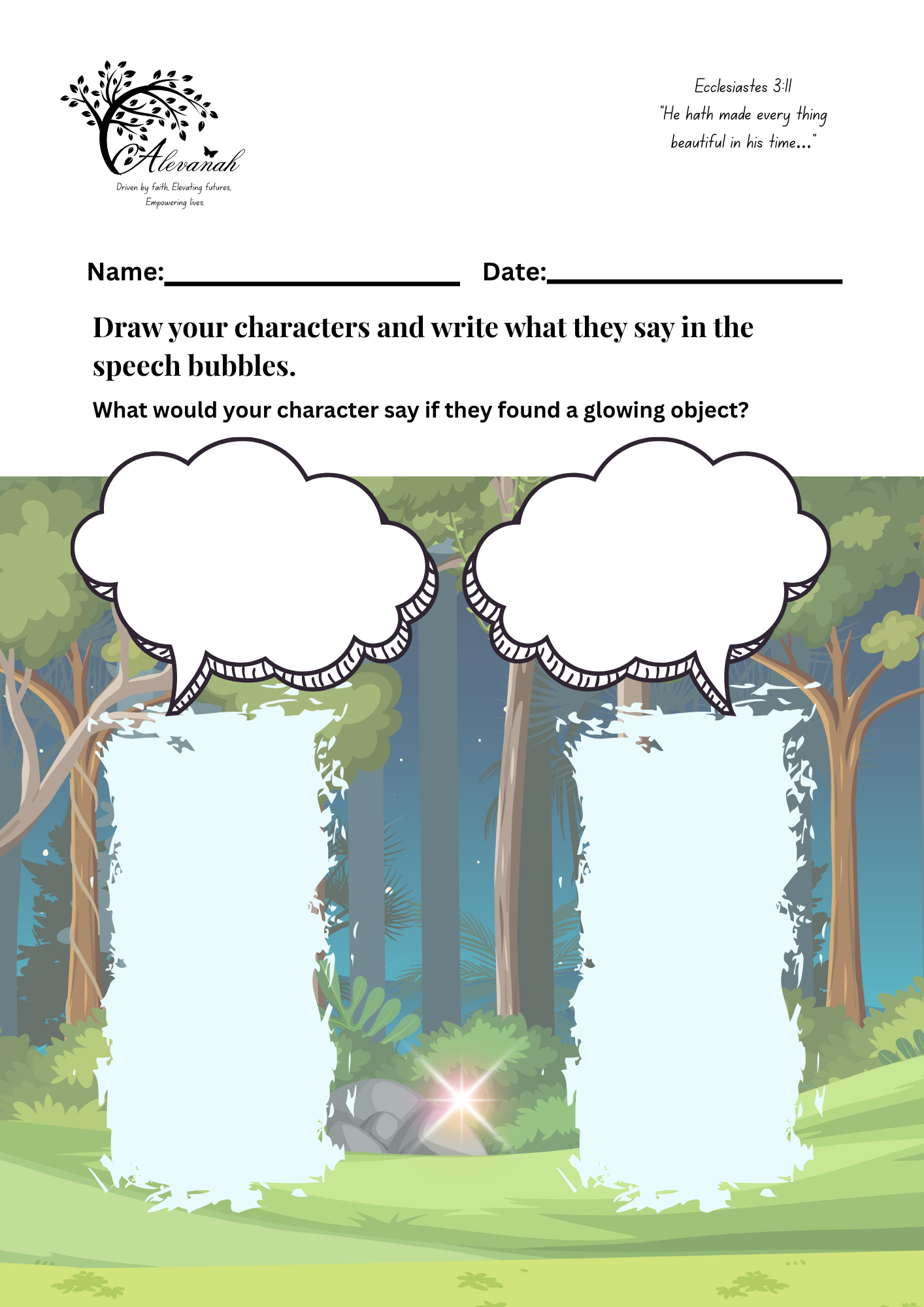 Write and Shine: Guided Story Adventures - The Mysterious Glow