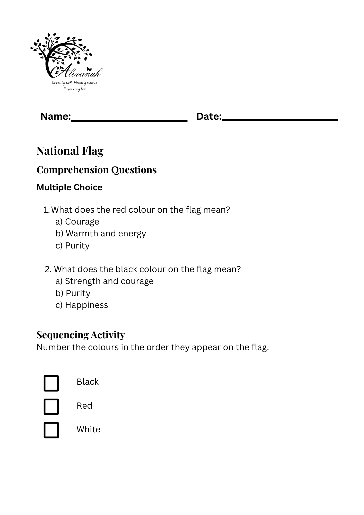 National Stories Standard One Printed