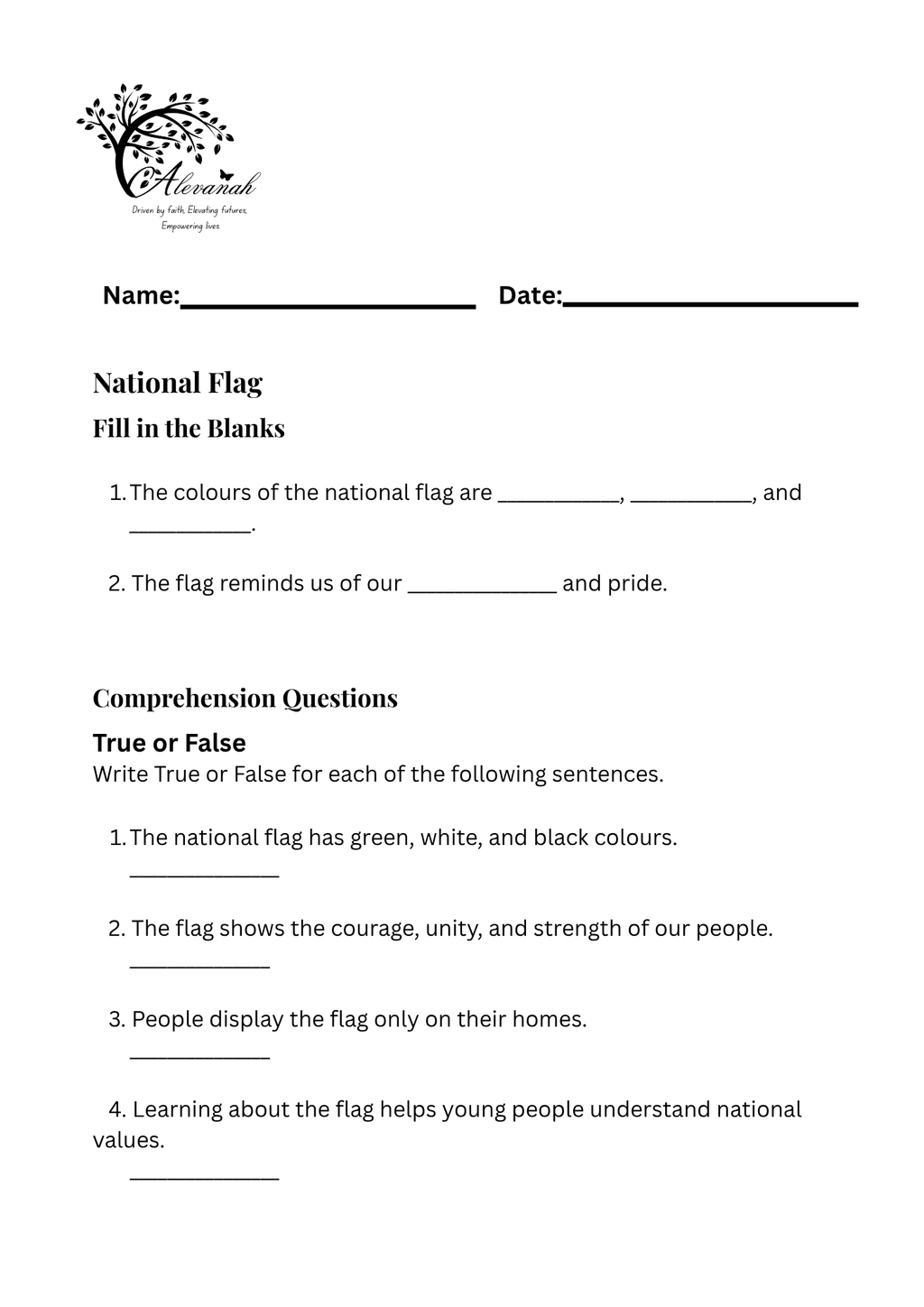 National Stories Standard Two Printed