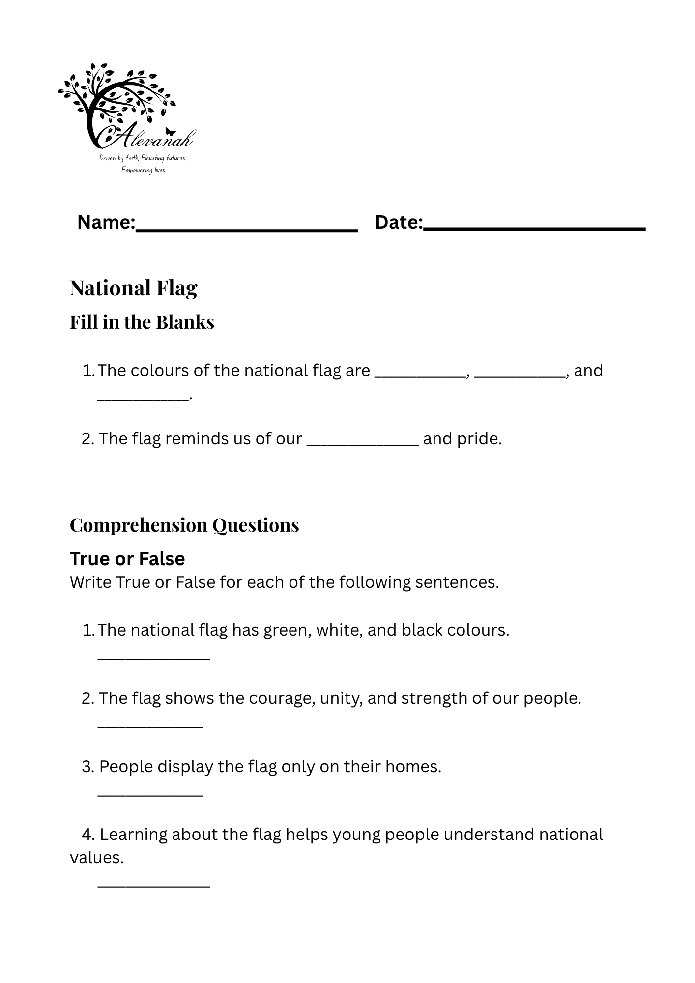 National Stories Standard Two Printed