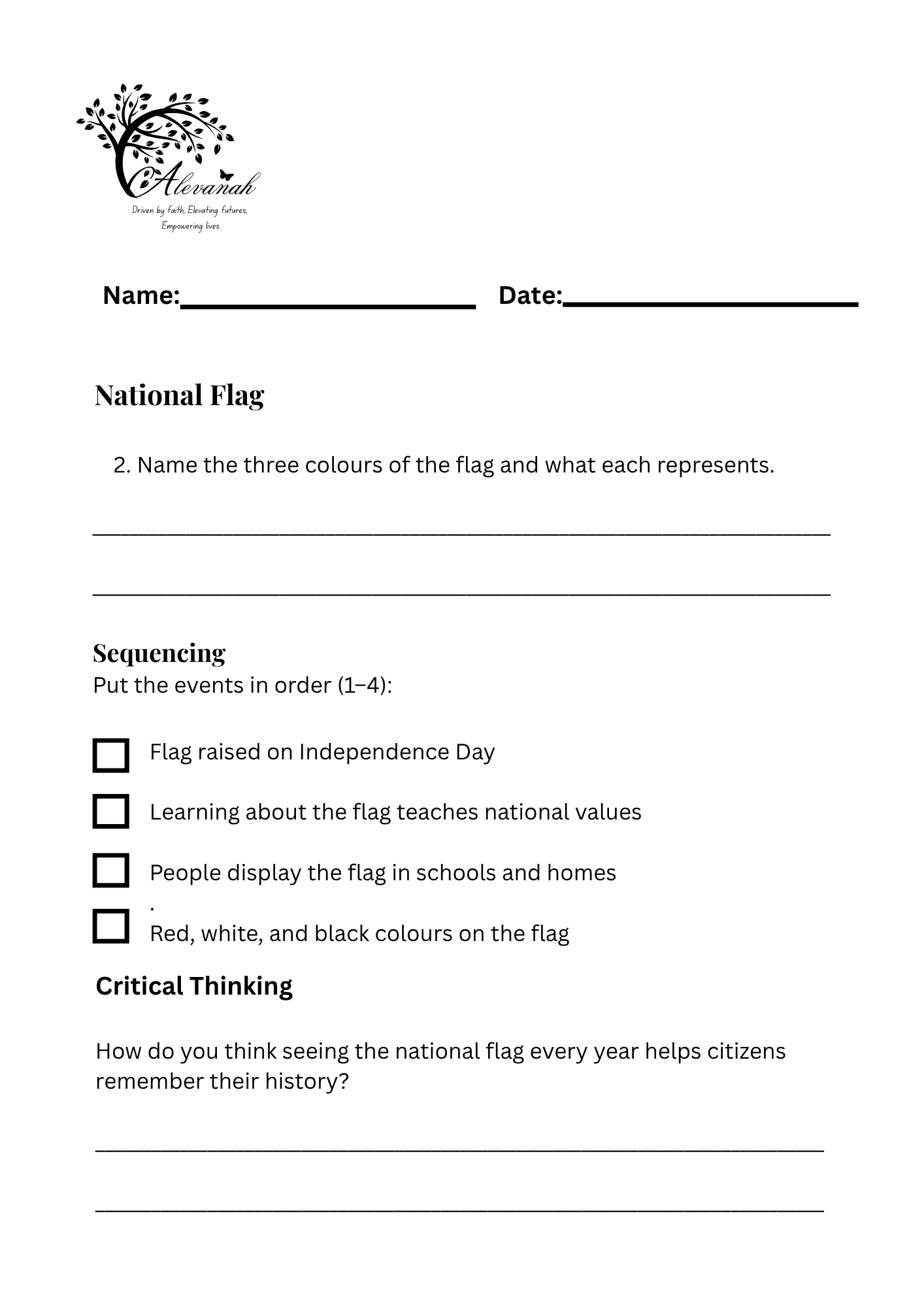 National Stories Standard Two Printed