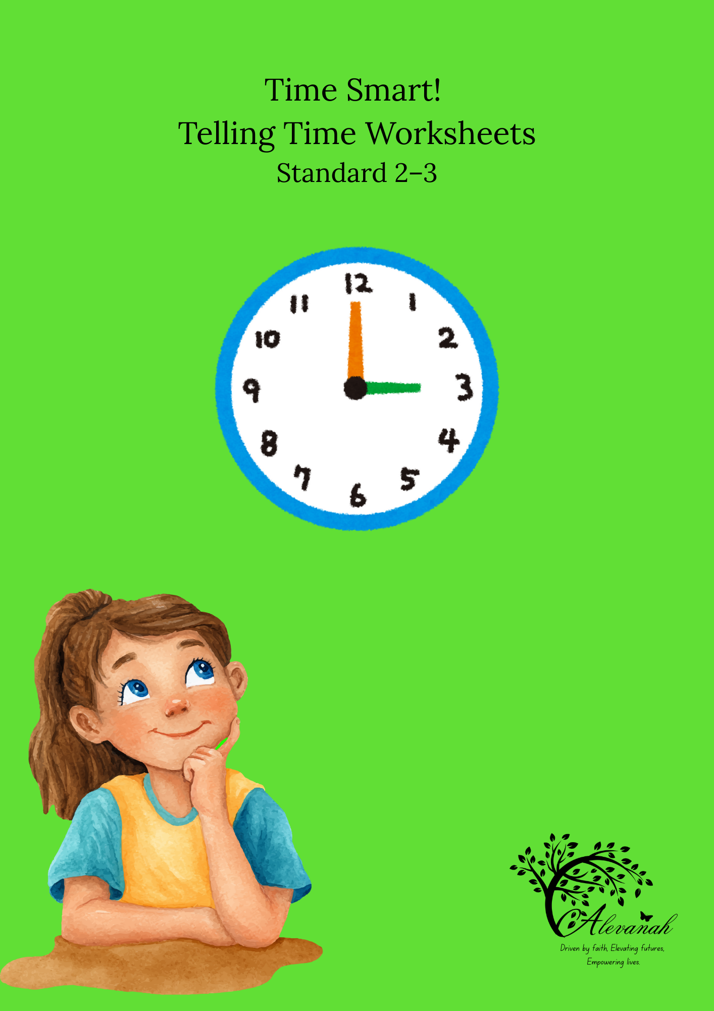 Time Smart! – Telling Time Worksheets (Standard 2–3)