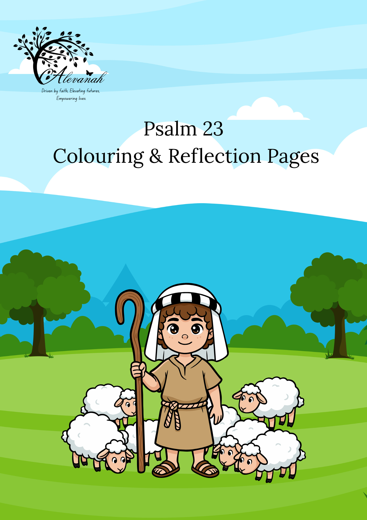 Psalms 23 Colouring Pages