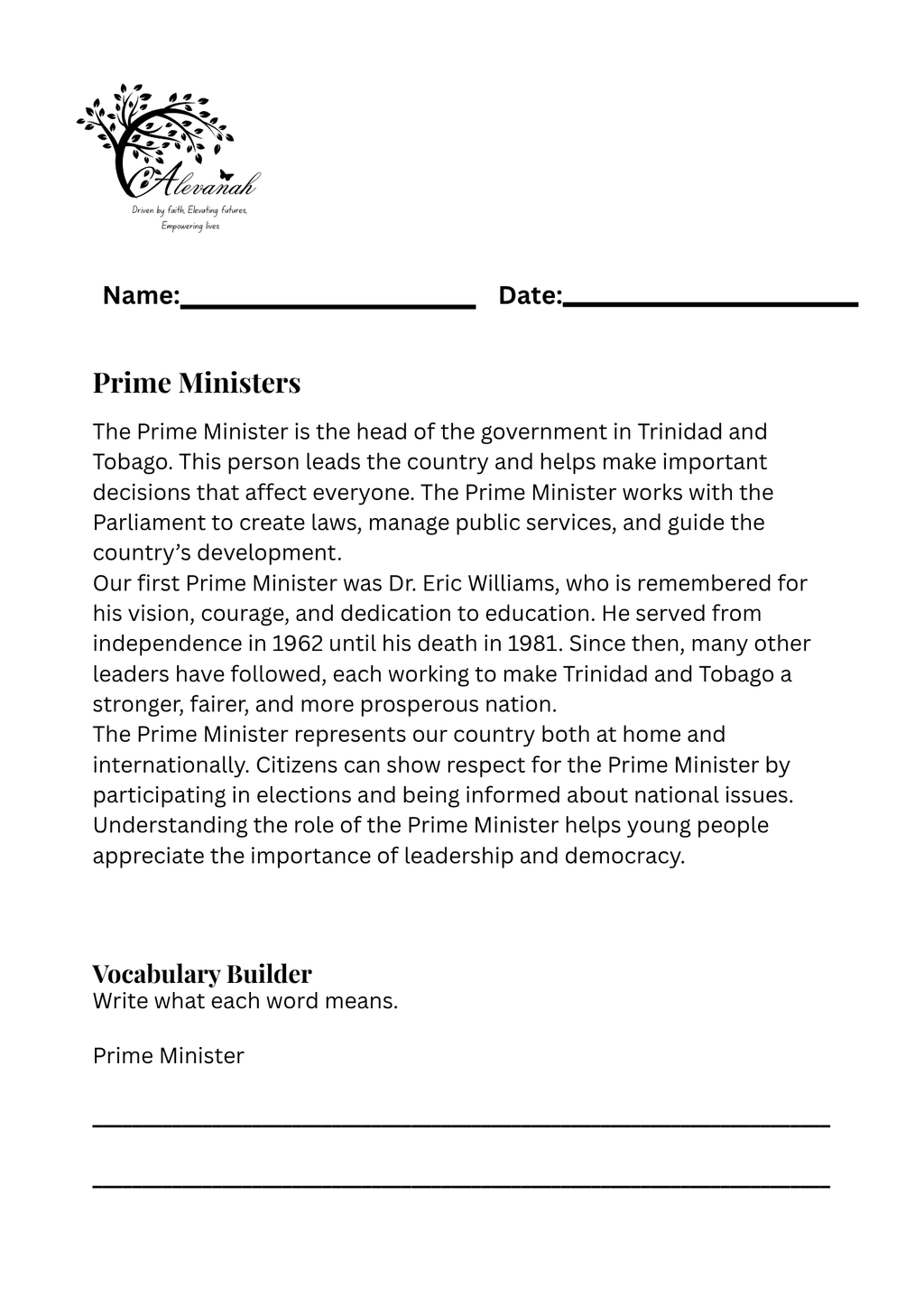 National Stories Standard Three Printed