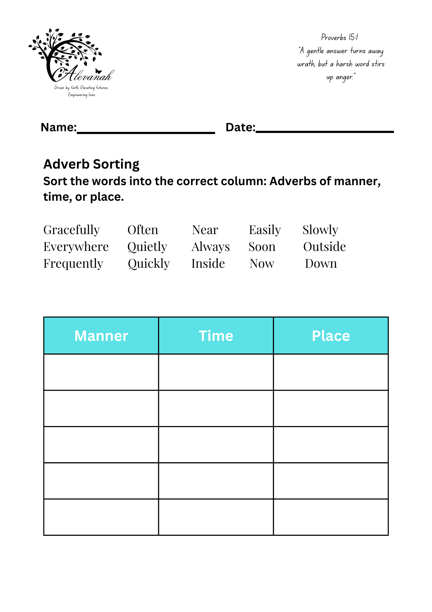 Mastering Adverbs Standards 2-3