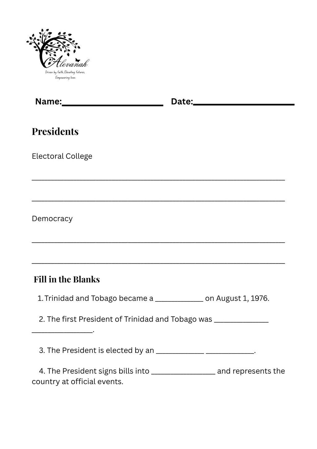 National Stories - Standards Four & Five