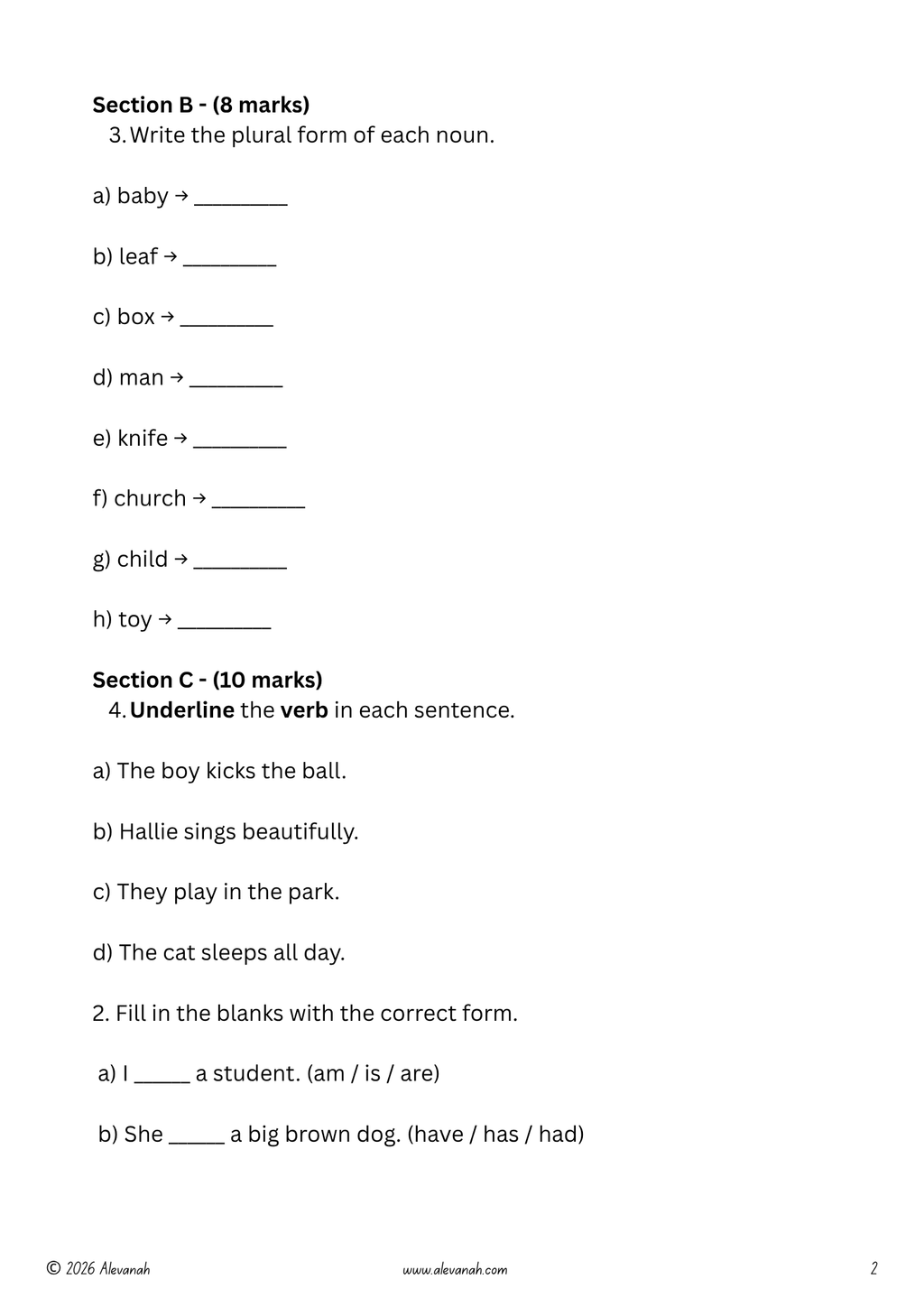 Standard 2 ELA Weekly Practice Test - Test 2