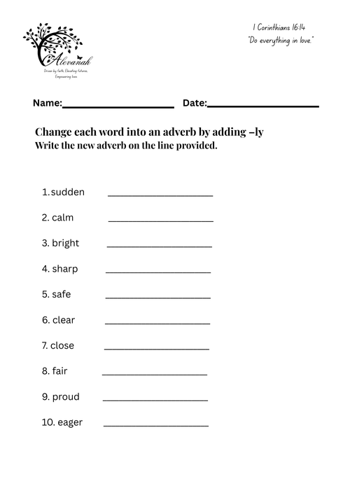 Mastering Adverbs Standards 2-3