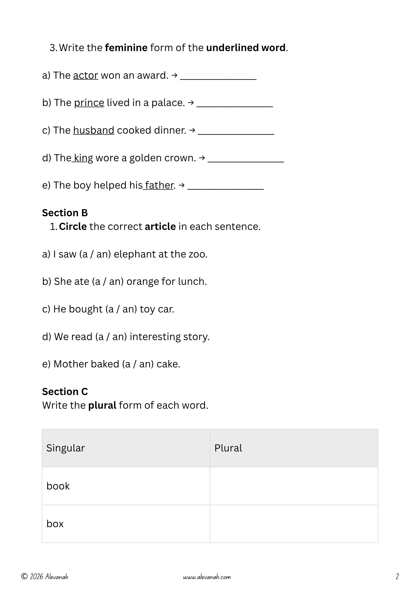 Standard 2 ELA Weekly Practice Test - Test 1