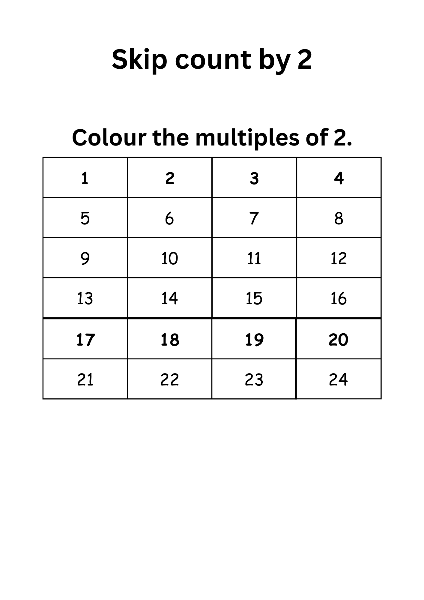 Fun with 2-12 Times Tables