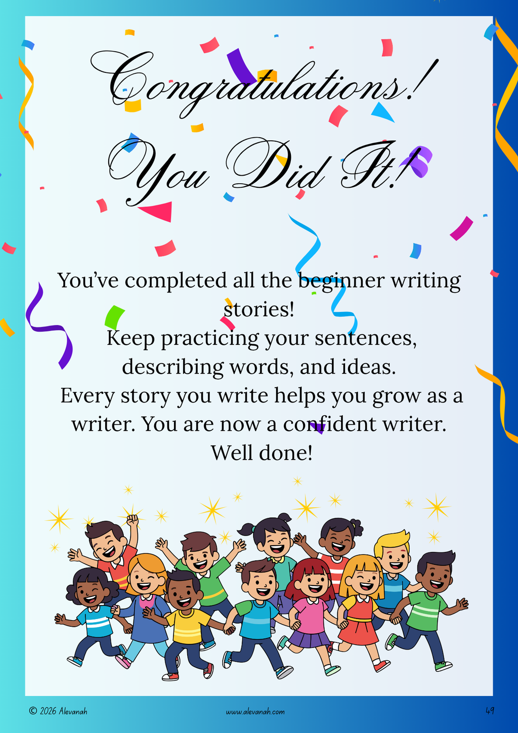 Write & Shine Story Prompts for Beginner Writers