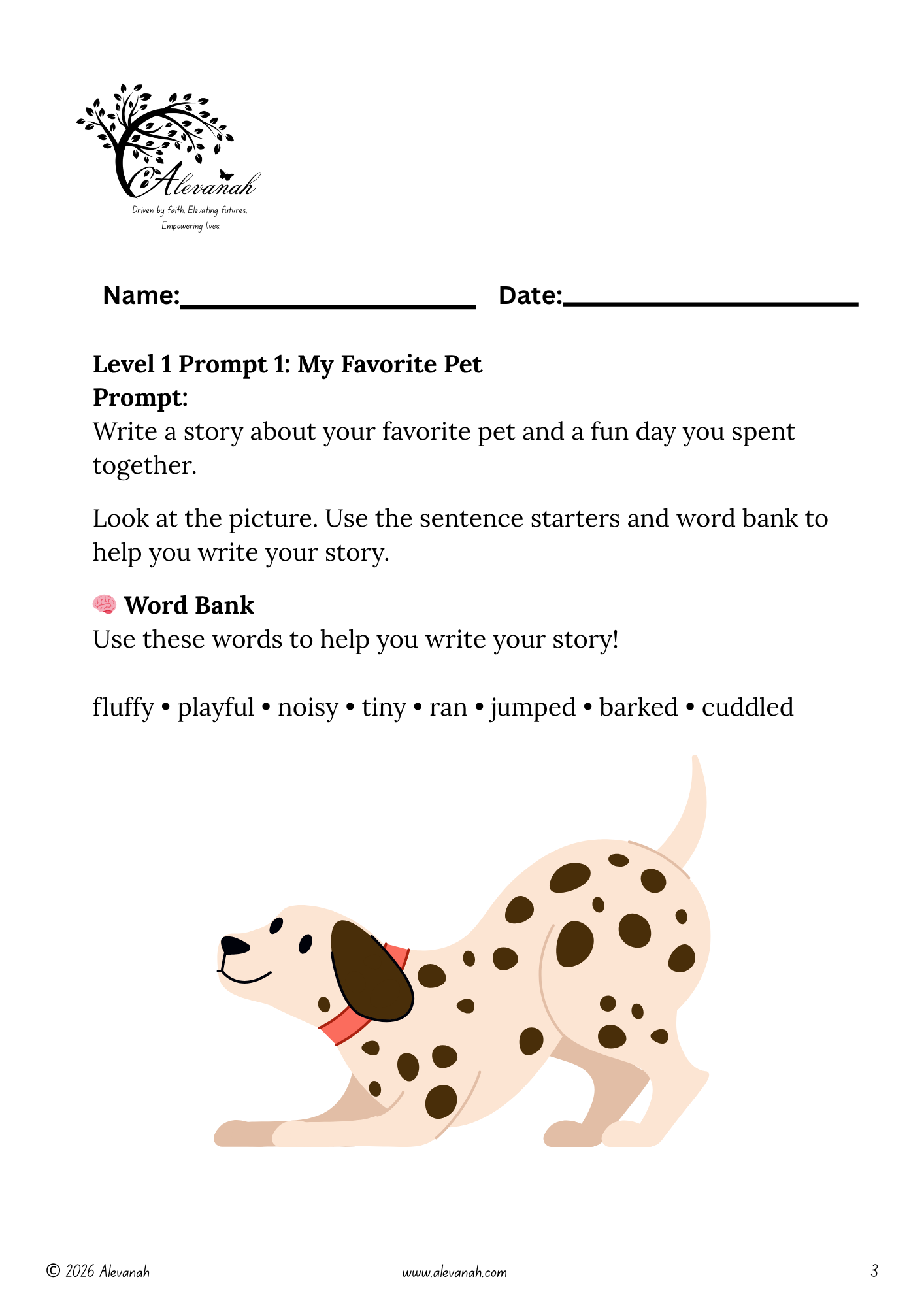 Write & Shine Story Prompts for Beginner Writers