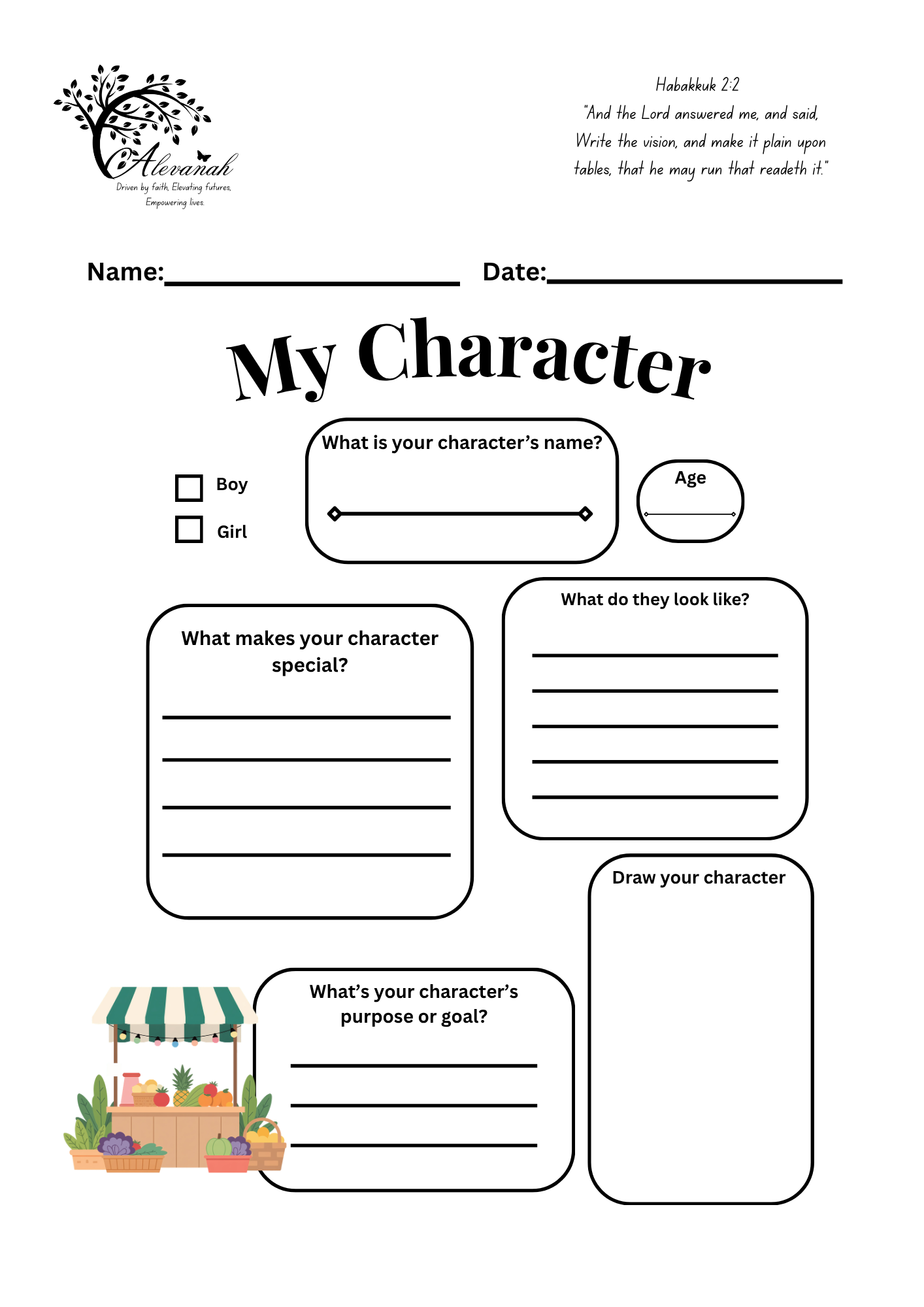Write and Shine: Guided Story Adventures - Market Day Adventures