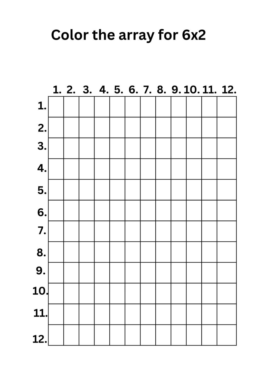 Fun with 2-12 Times Tables