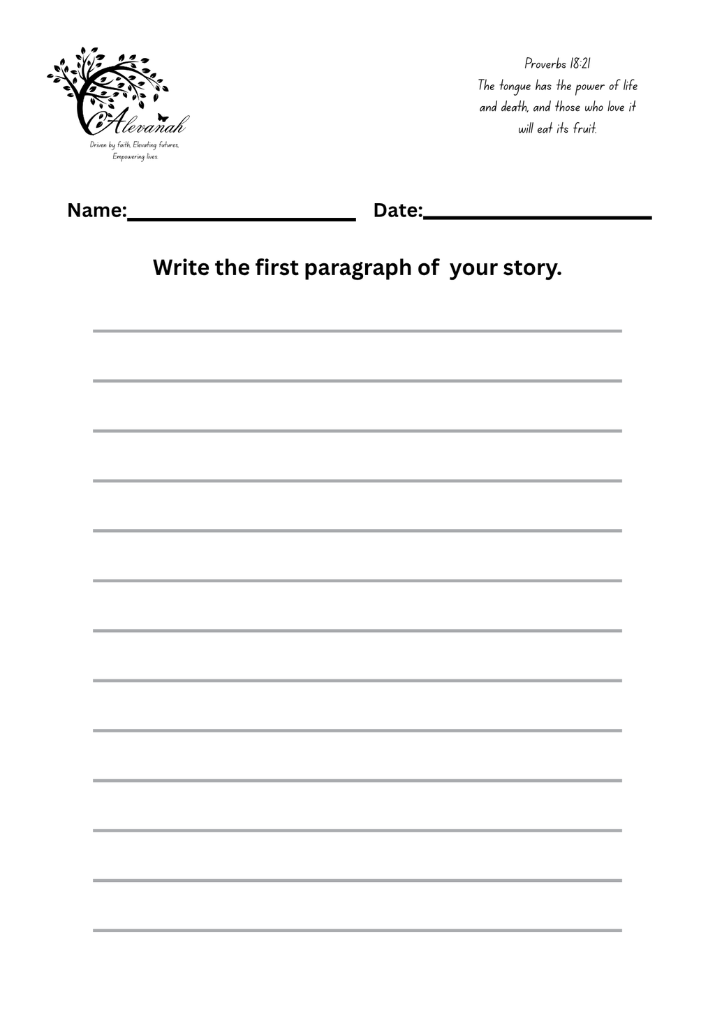 Write and Shine: Guided Story Adventures - Market Day Adventures