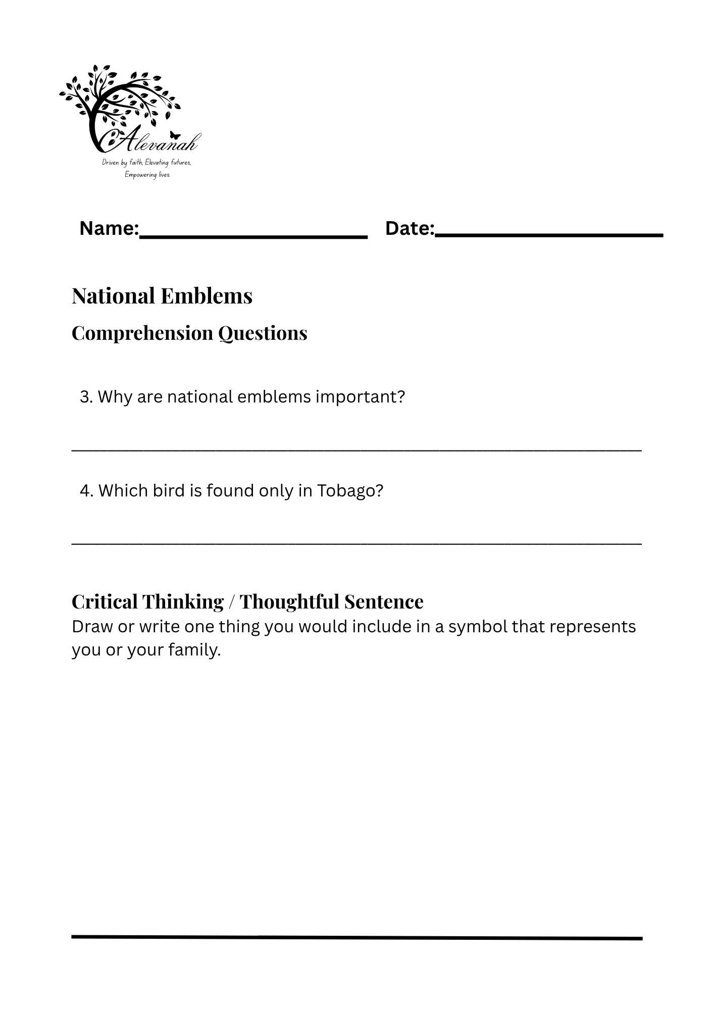 National Stories - Infant Two - Printed