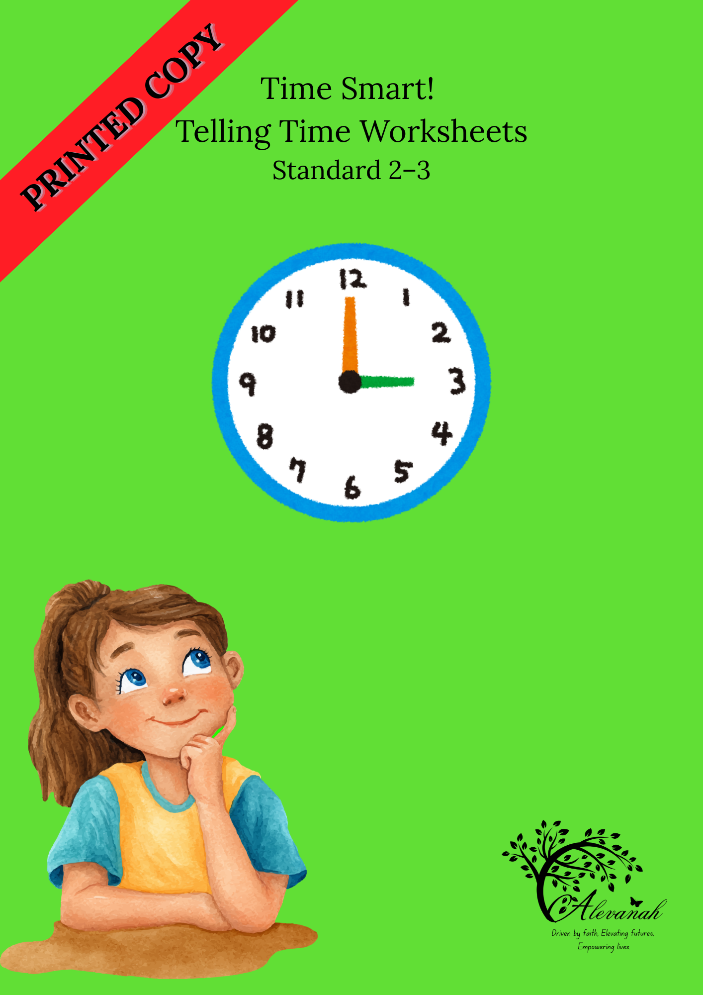 Time Smart! – Telling Time Worksheets (Standard 2–3)